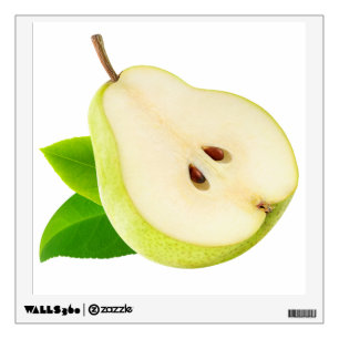 Half of pear wall sticker
