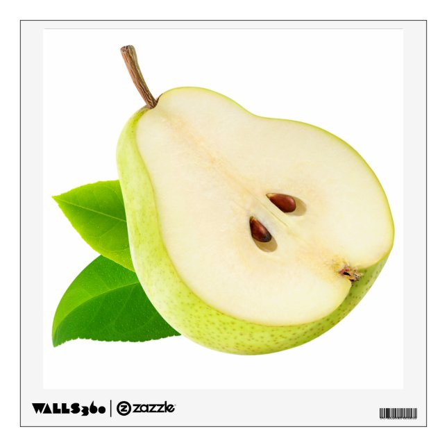 Half of pear wall sticker (Front)