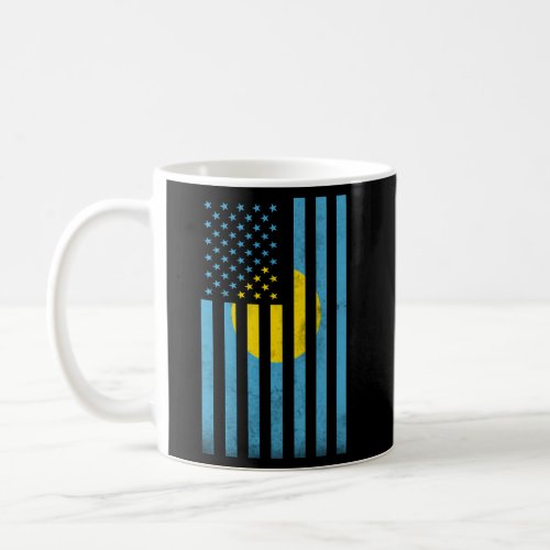Half Palauan Flag American Inside Me Usa Coffee Mug