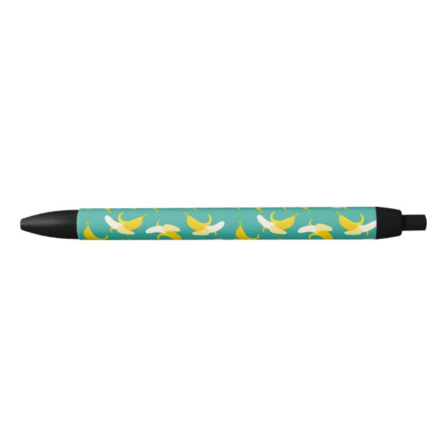 Half peeled banana seamless pattern - Tropical fru Pen (Front)