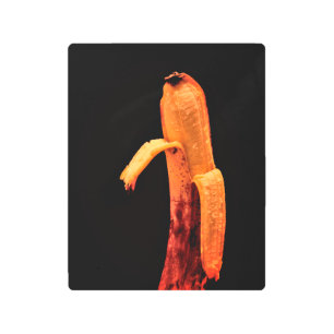 Half Peeled Banana Still Life Metal Print