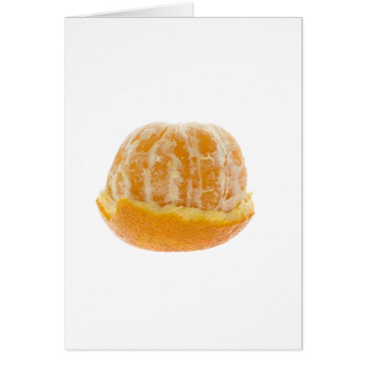 Half peeled mandarin orange cards (Front)