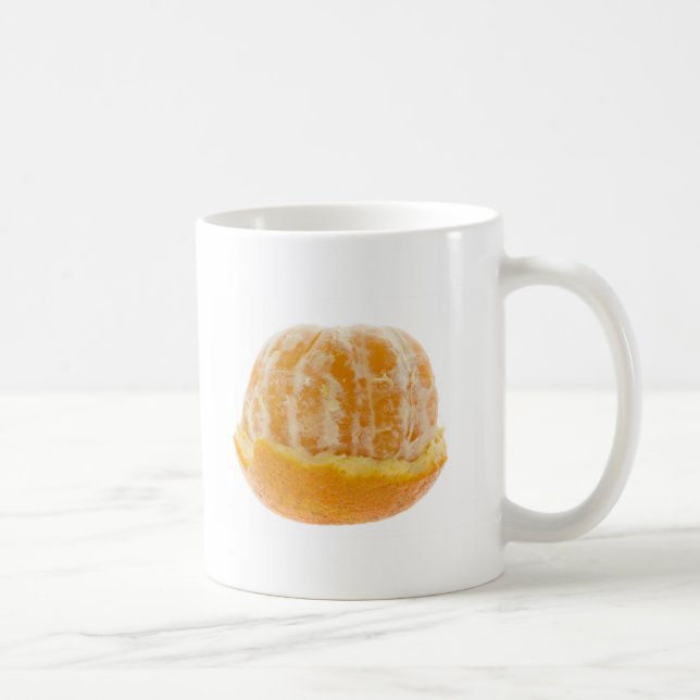 Half peeled mandarin orange coffee mug (Right)