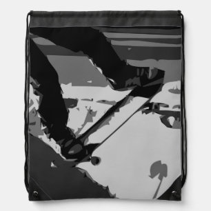 Half pipe Skateboarding Drawstring Bag