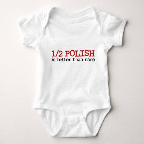 Half Polish Baby Bodysuit