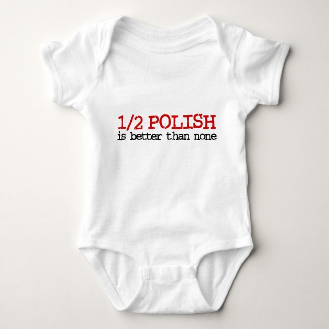 Half Polish Baby Bodysuit (Front)