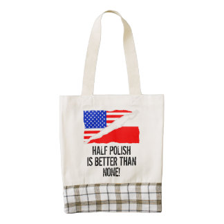 Half Polish Is Better Than None Zazzle HEART Tote Bag