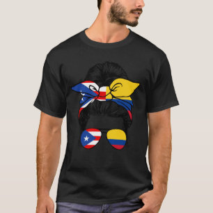 Half Puerto Rican Half Colombian Pride Puerto Rico T-Shirt