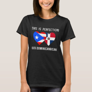 Half Puerto Rican Half Dominican Flag Boris Domis  T-Shirt