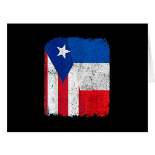Half Puerto Rican Half French Flag Heritage Pride Cards