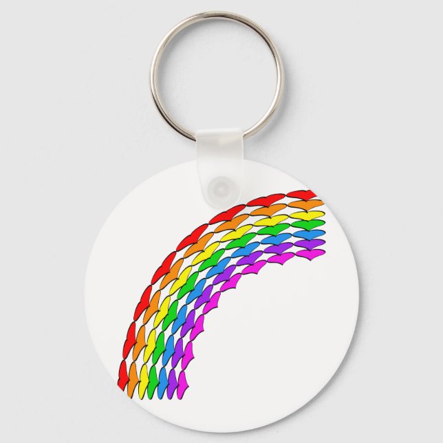 Half Rainbow right Keychain (Front)