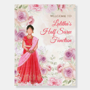 Half saree ceremony sign Half Saree signs