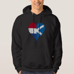 Half Scottish Half Dutch A Scotland Netherlands Fl Hoodie