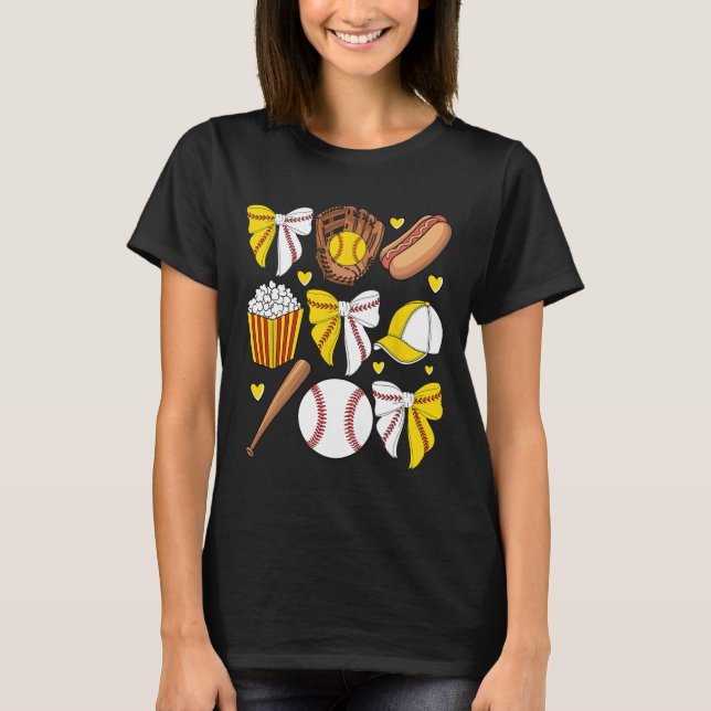 Half Sell And Softll Mom Mama Life Coquette Bow Wo T-Shirt (Front)