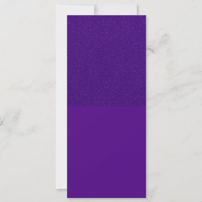 Half-Shimmer Purple Tall Invitation – Customizable (Front)