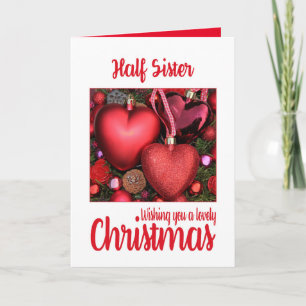 Half Sister Lovely Christmas card