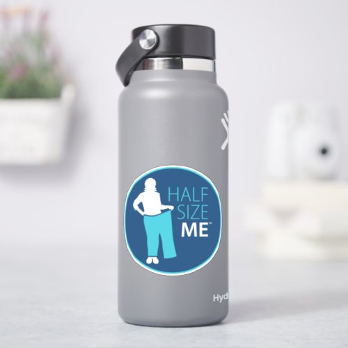 Half Size Me Logo Sticker