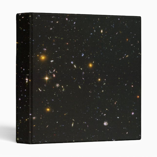 Half-Size Version of the Hubble Ultra Deep Field 3 Ring Binder (Front/Spine)