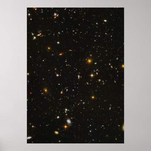 Half_Size Version of the Hubble Ultra Deep Field Poster