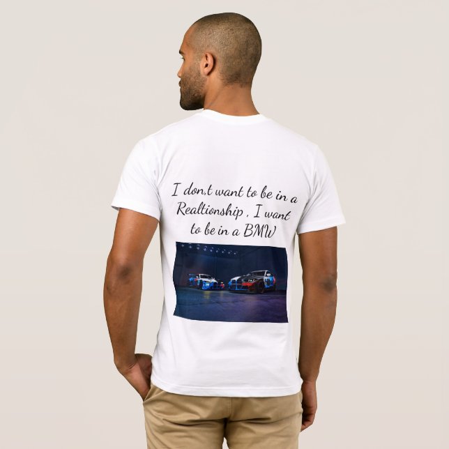 Half sleeve customized BMW Tshirt (Back Full)