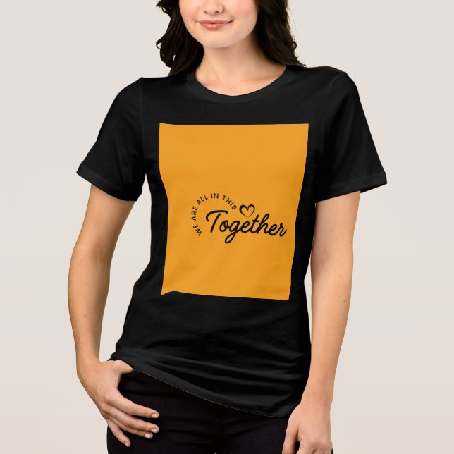 Half sleeve t shirt with quote (Front)