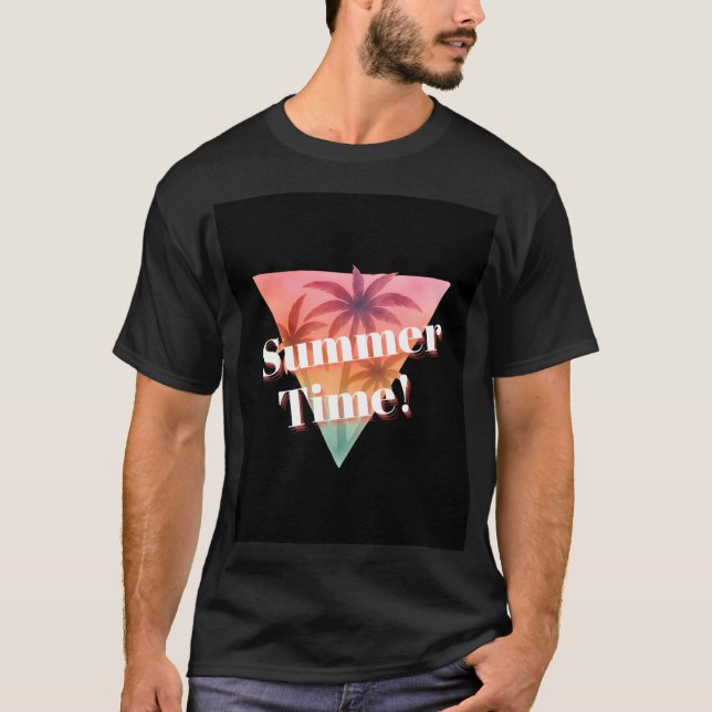 Half sleeve t shirt with summer design  (Front)