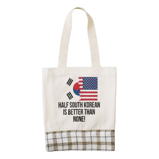 Half South Korean Is Better Than None Zazzle HEART Tote Bag