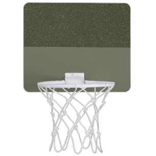 Half Sparkle Moss Green Mini Basketball Hoop