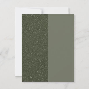 Half Speckled Moss Green Flat Card – Customizable