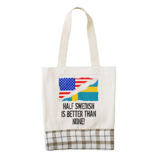 Half Swedish Is Better Than None Zazzle HEART Tote Bag