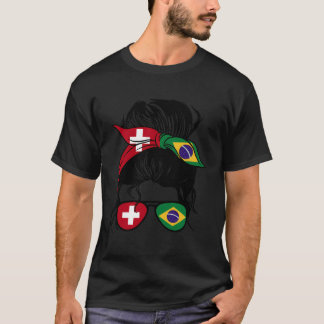 Half Swiss Half Brazilian Mix Switzerland And Braz T-Shirt