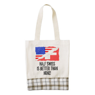 Half Swiss Is Better Than None Zazzle HEART Tote Bag
