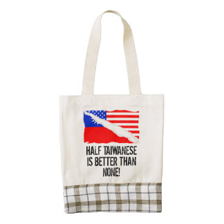 Half Taiwanese Is Better Than None Zazzle HEART Tote Bag
