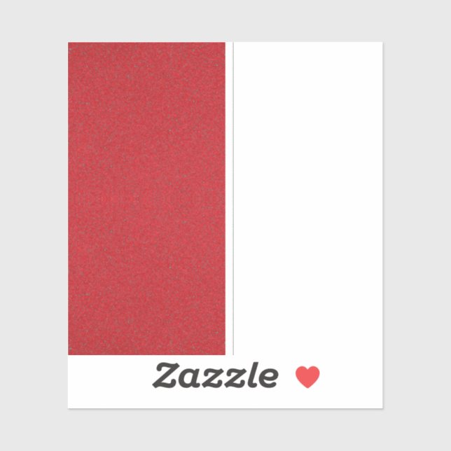 Half-Texture Tomato Red Vinyl Decal – Customizable (Sheet)