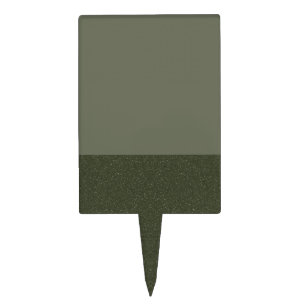 Half Textured Moss Green Cake Pick – Customizable