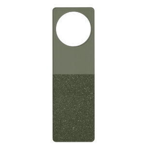 Half Textured Moss Green Door Sign – Customizable