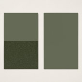 Half Textured Moss Green Profile Card – Customize (Front & Back)