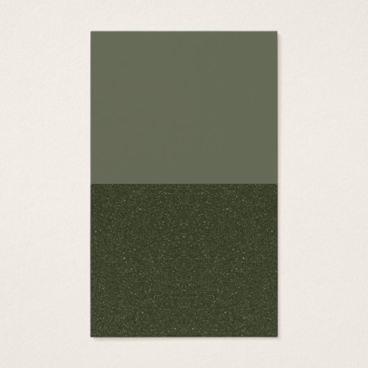 Half Textured Moss Green Profile Card – Customize (Front)