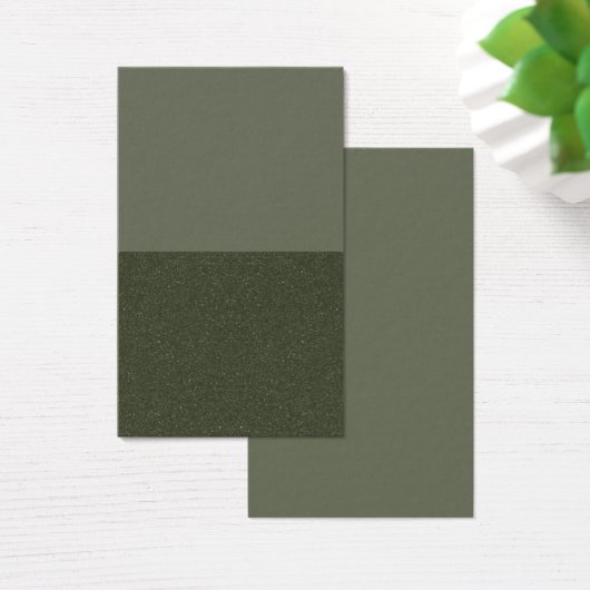Half Textured Moss Green Profile Card – Customize (Desk)