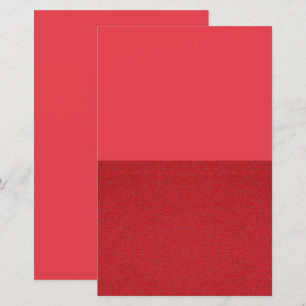 Half Textured Tomato Red Paper Sheet – Customize