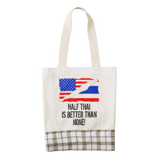 Half Thai Is Better Than None Zazzle HEART Tote Bag