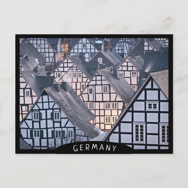 Half-timbered houses in Freudenberg, Germany Postcard (Front)
