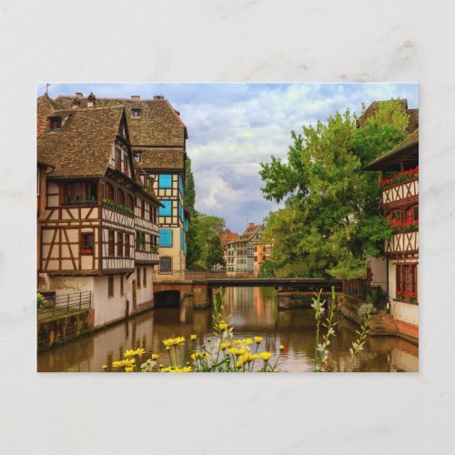 half_timbered houses in Petite France Strasbourg Postcard