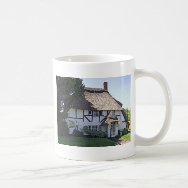 Half-Timbered Thatched Cottage Coffee Mug (Right)