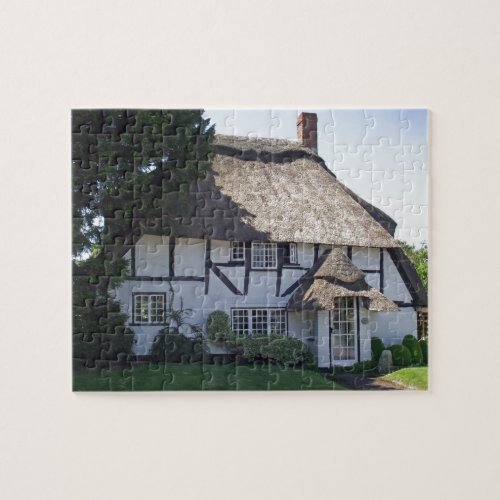 Half_Timbered Thatched Cottage Jigsaw Puzzle