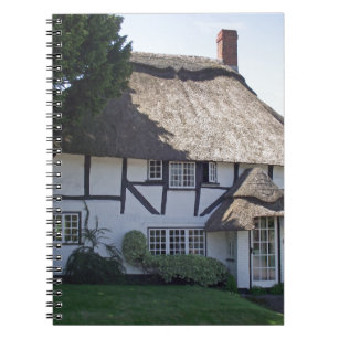 Half-Timbered Thatched Cottage Notebook