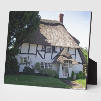 Half-Timbered Thatched Cottage Plaque