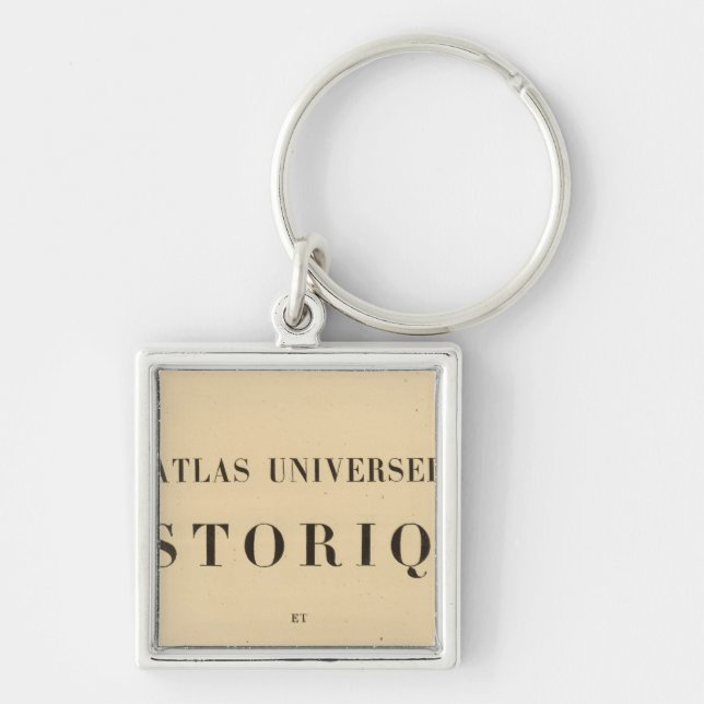 Half Title Atlas universel historique Keychain (Front)