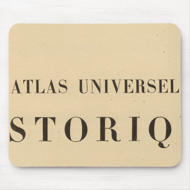 Half Title Atlas universel historique Mouse Pad (Front)
