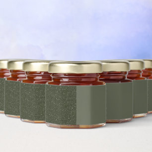 Half-Tone Moss Green Honey Jar Label – Customize Favors